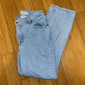 90s straight ultra high rise curve love jeans